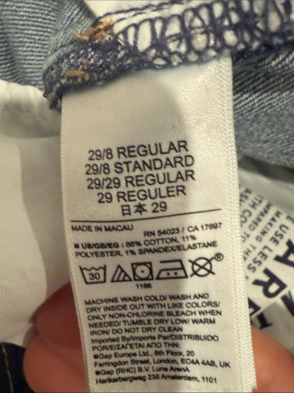 GAP Women's Straight Leg Jeans - Light Blue - Picture 8 of 11